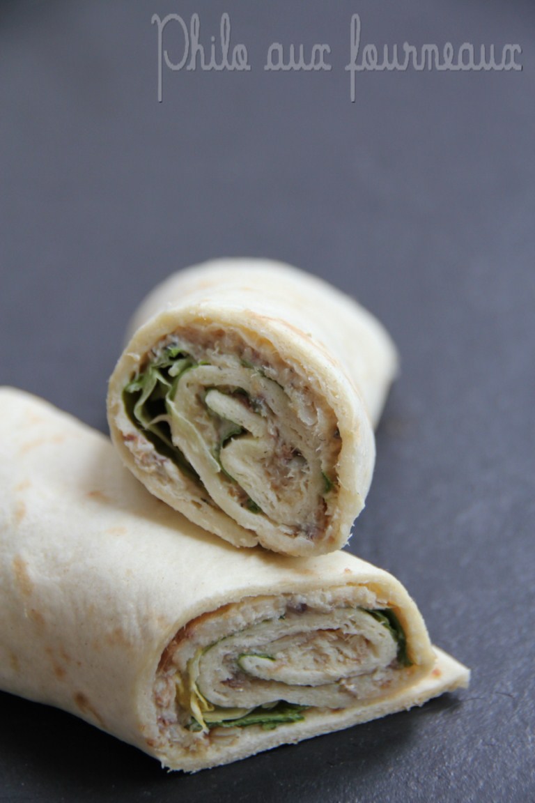 Philo aux fourneaux Wraps à la sardine